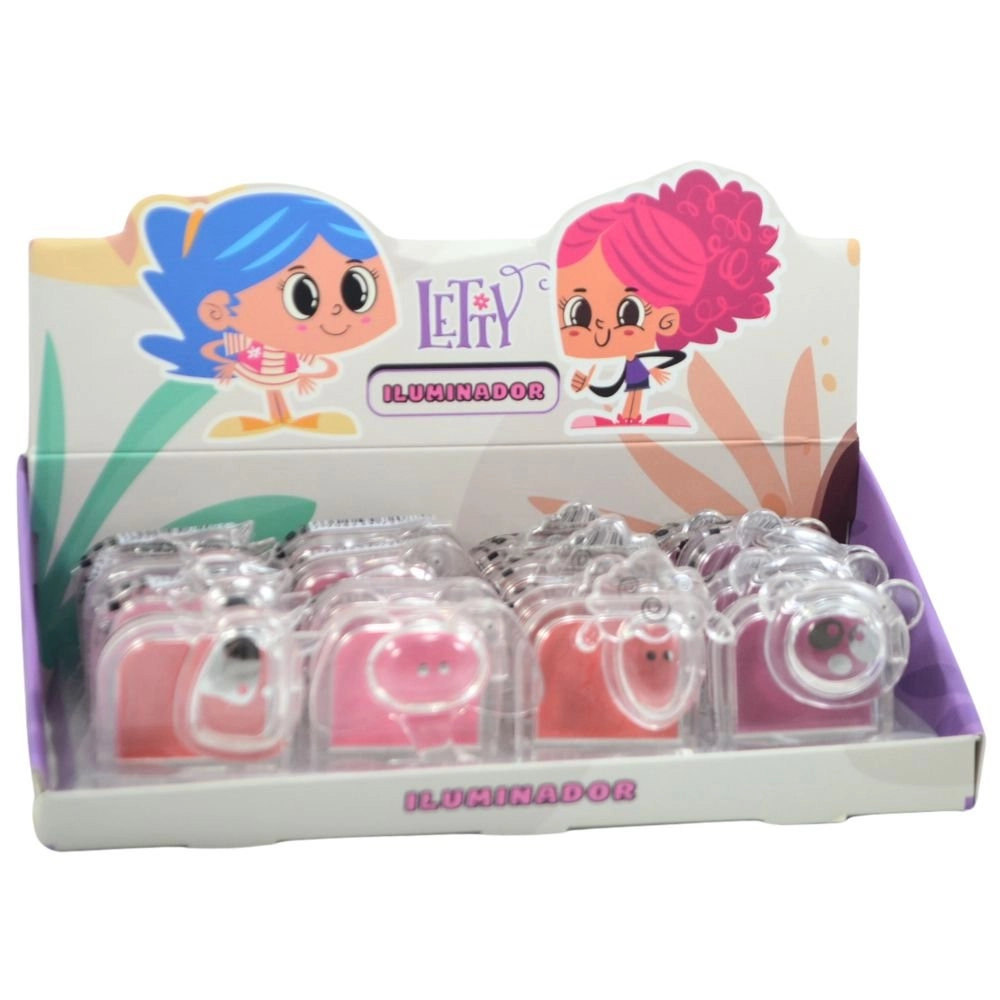  Box 16 Iluminador Infantil com Espelho Letty LTY005 