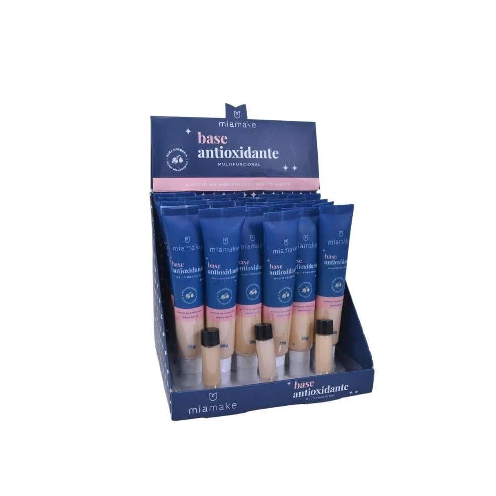  Box 24 Base Antioxidante Rosa Mosqueta Cores Claras Mia Make 325 
