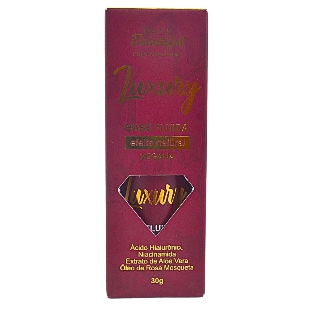  Base Fluida Vegana Profissional Efeito Natural Cor 9 Face Beautiful FB353 
