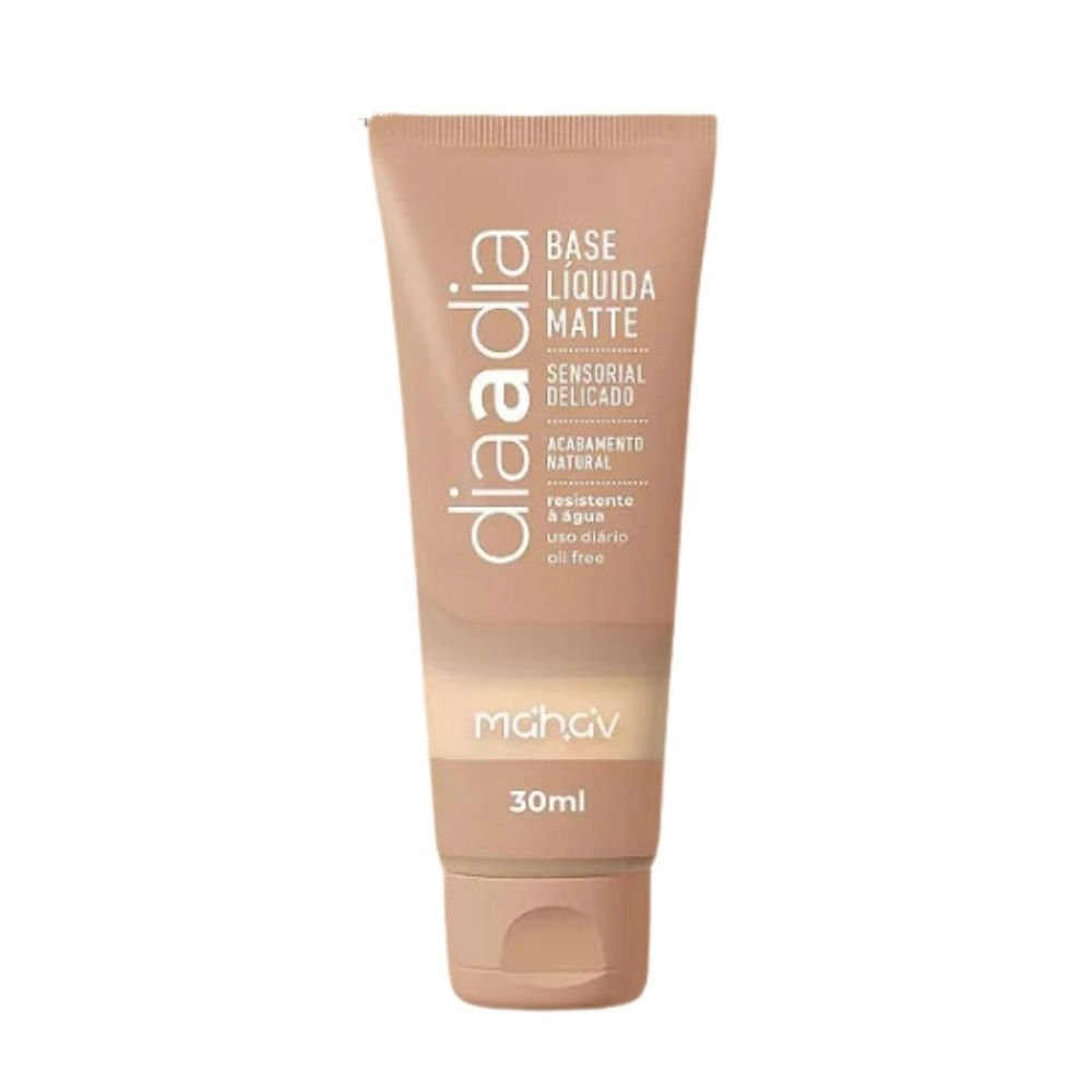  Base Líquida Matte Vegana Dia a Dia Cor 1 Mahav BMMV01 