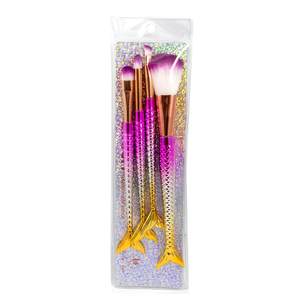  Kit de Pincel com 4 Pincéis Sereia 