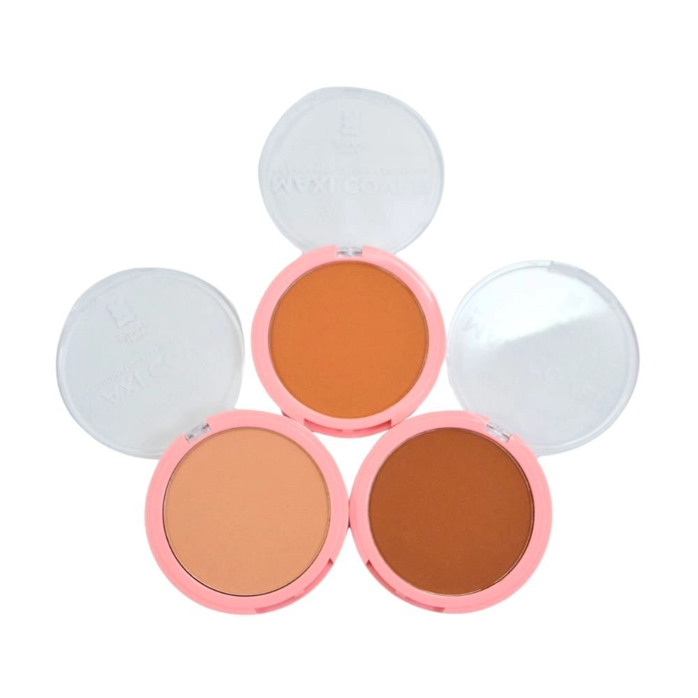  Kit 3 Pó Compacto Maxi Cover Gummy Médio Chocolate Mia Make 442 