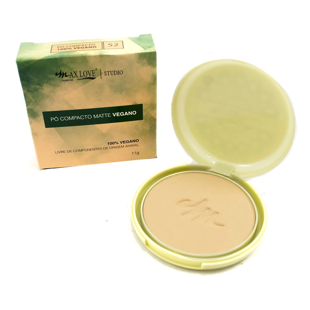  Pó Compacto Matte Vegano Max Love Cor 52 