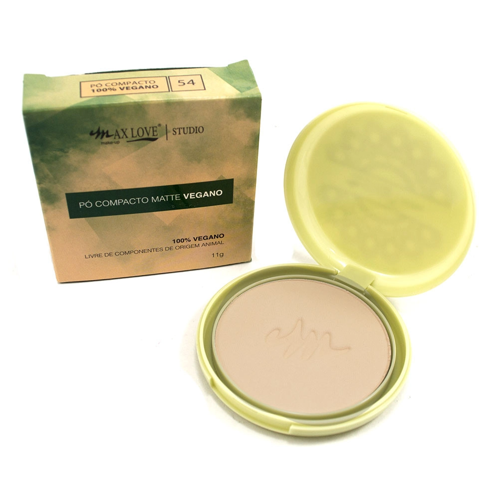  Pó Compacto Matte Vegano Max Love Cor 54 