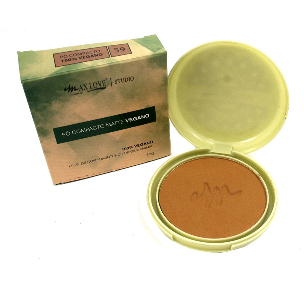  Pó Compacto Matte Vegano Max Love Cor 59 