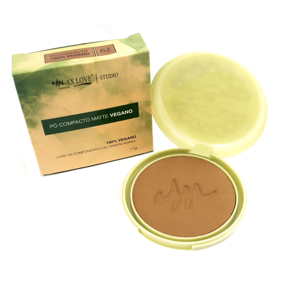  Pó Compacto Matte Vegano Max Love Cor 62 