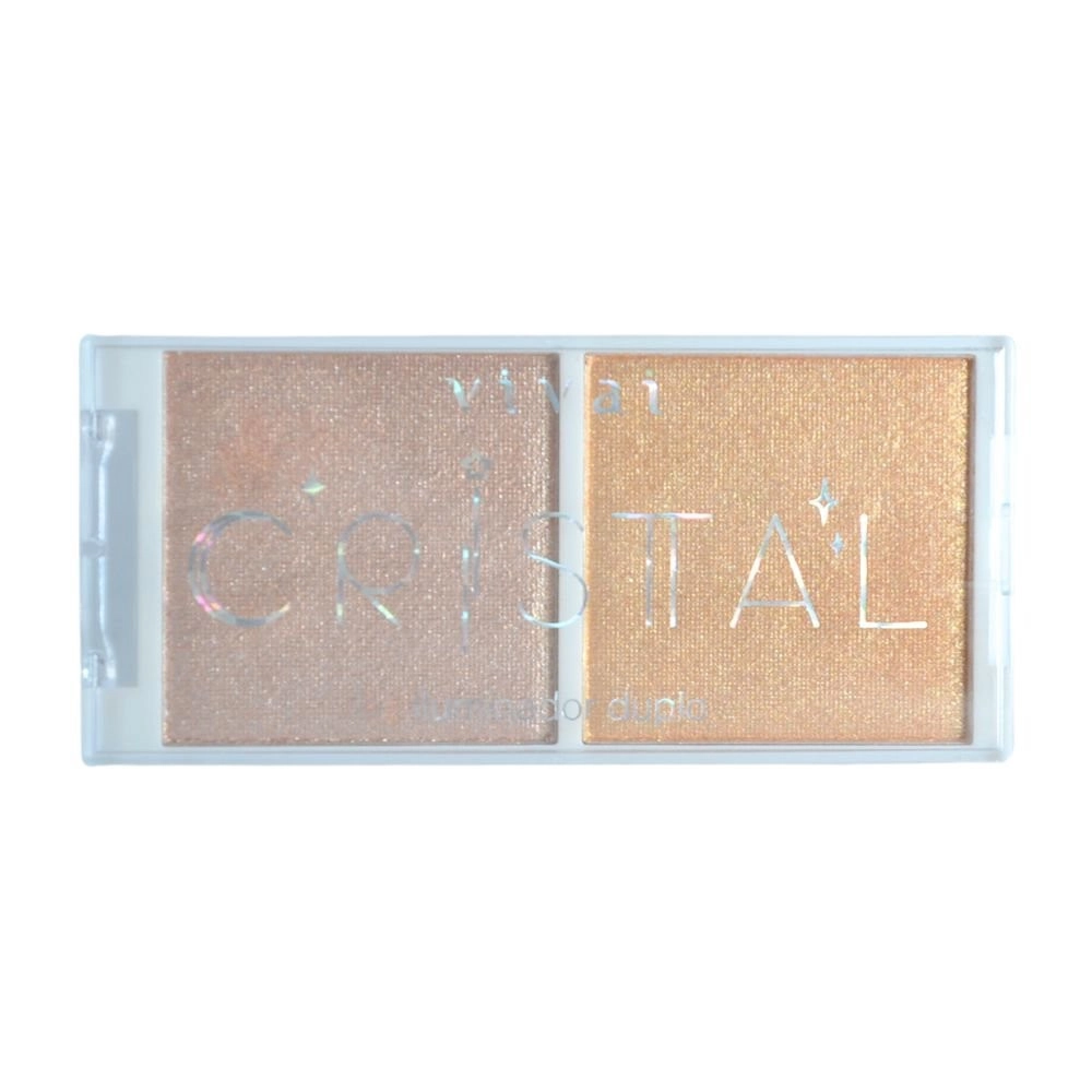  Paleta de Iluminador Estojo Duplo Cristal Cor C Vivai 1207 